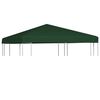 vidaXL Streha za paviljon 310 g/m&sup2; 3x3 m zelena
