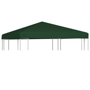vidaXL Streha za paviljon 310 g/m&sup2; 3x3 m zelena