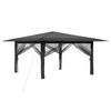 vidaXL Gazebo z 4 stranami 4 x 4 m Svetlo siva in antracit