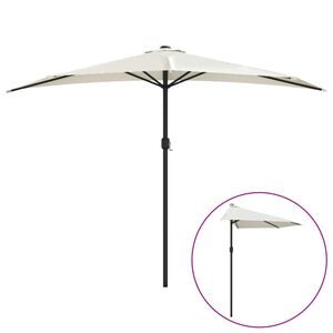 vidaXL Balkonski senčnik z aluminijastim drogom 300x155 cm pe&scaron;čen