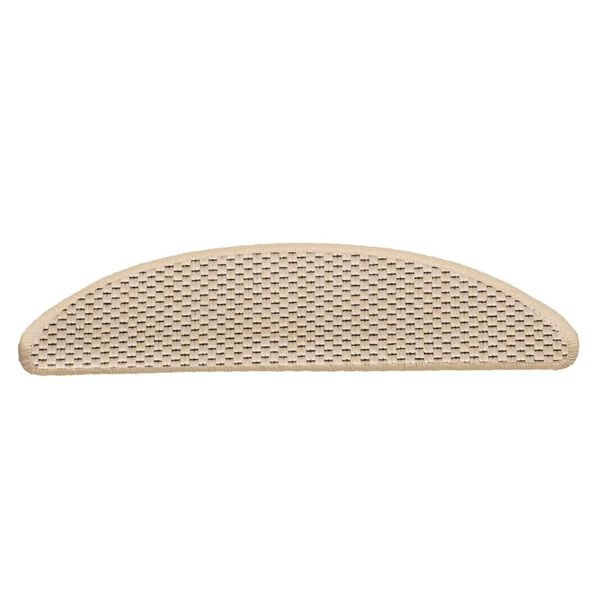 vidaXL Samolepilne preproge za stopnice sisal 15 kosov 56x17x3 cm