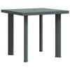 vidaXL Vrtna miza zelena 80x75x72 cm plastika