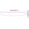 vidaXL Mizna plo&scaron;ča &Oslash;90x1,5 cm okrogla trdna bukovina