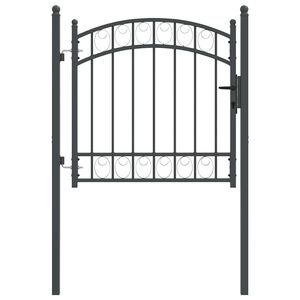 vidaXL Ograjna vrata EMMEN 104 x 86 cm Zaklenljivo