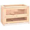 vidaXL Kletka za hrčke 60x35,5x42 cm trden les jelke