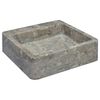 vidaXL Umivalnik siv 40x40x12 cm marmor