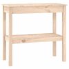 vidaXL Konzolna mizica 80x40x75 cm trdna borovina
