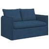 vidaXL Kavč Modra 136 x 82 x 85 cm blago