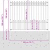 vidaXL Spike obroč ograje Črna 200 x 200 cm Pra&scaron;no lakirano jeklo