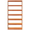 vidaXL Knjižna omara/pregrada 100x30x199,5 cm trdna borovina