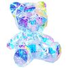 vidaXL Prizmatični mavrični LED medvedek večbarvno 32 x 28 x 38 cm