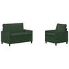 vidaXL Kavčna garnitura 2 pcs Jungle Zelena Blago