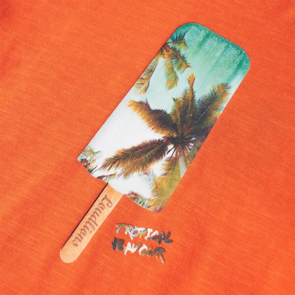 Otro&scaron;ka majica temno oranžna 128