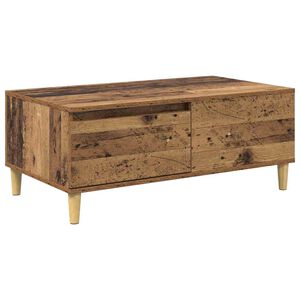 vidaXL Klubska miza Star les 90 x 50 x 35 cm Konstruiran les
