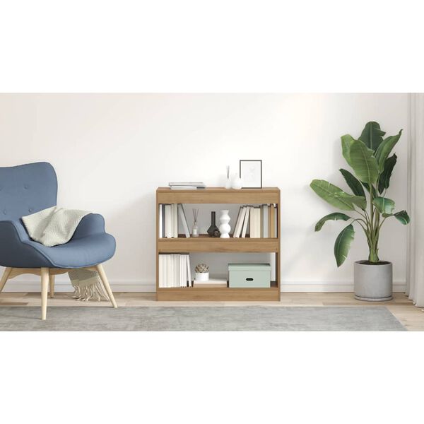 vidaXL Knjižna omara/razdelilnik sob Artisan Oak 80x30x72 cm