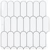 vidaXL Plo&scaron;čica perja 10 kos Bela siva 30 x 30 cm Poliuretan in PET