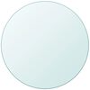 vidaXL Povr&scaron;ina za Mizo Kaljeno Steklo Okrogle Oblike 700 mm
