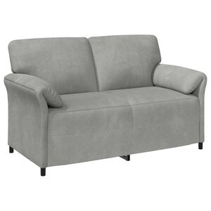 vidaXL Kavč za 2 osebi Svetlo siva 158 x 83 x 95 cm Žamet