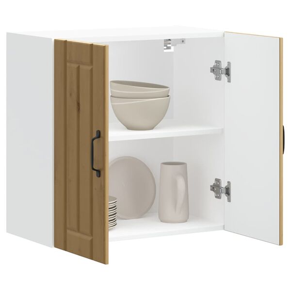 vidaXL Kuhinjska stenska omarica Lucca artisan hrast inženirski les