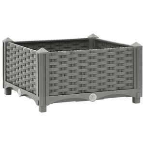 vidaXL Visoka greda 40x40x23 cm polipropilen