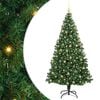vidaXL Božično drevo z LED-lučkami 180 cm 300 LED Toplo bela