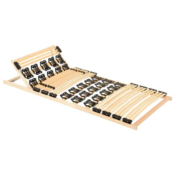 vidaXL Posteljno dno z 38 letvicami nastavljivo vzglavje 70x200 cm