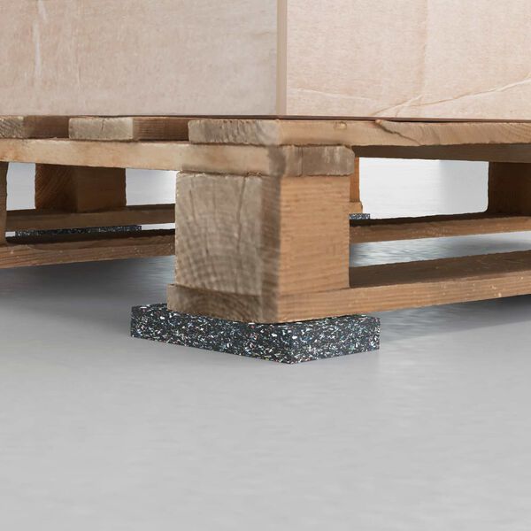 vidaXL Guma valj Črna 2000 x 10 x 0,6 cm Guma