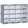 vidaXL Organizator s 16 predali 52x16x37 cm