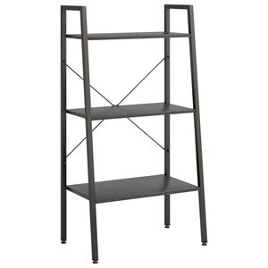 vidaXL 3-nadstropni stoječi regal črn 56x35x108 cm