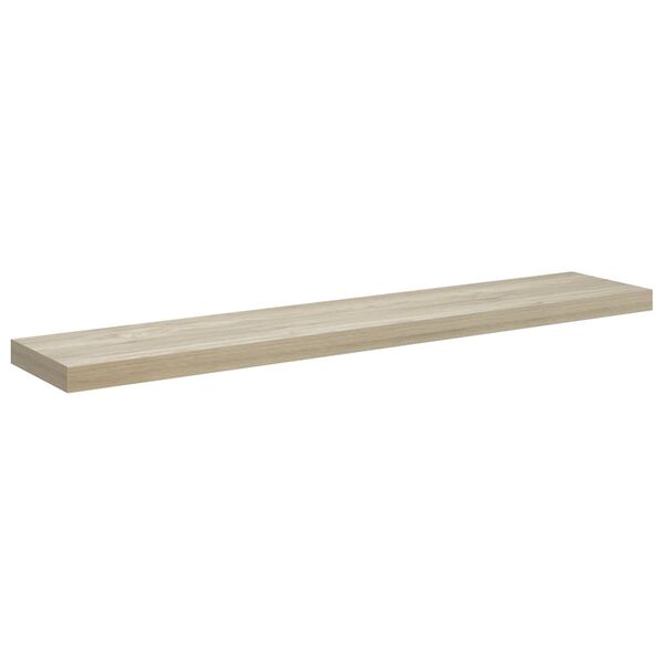 vidaXL Stenska polica barva hrasta 120x23,5x3,8 cm MDF