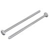 vidaXL Vijak 2 kos srebrna M6 x 120 mm Jeklo