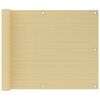 vidaXL Balkonsko platno bež 75x300 cm HDPE