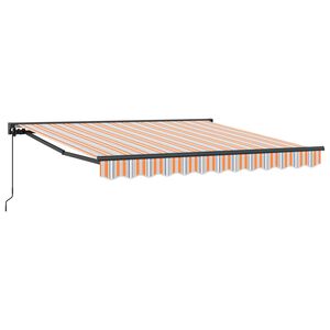 vidaXL Okvir tende Modra in Oranžna 300 x 250 cm