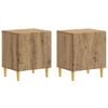 vidaXL Nočna omarica 2 kos Artisan hrast 43 x 34,5 x 50 cm