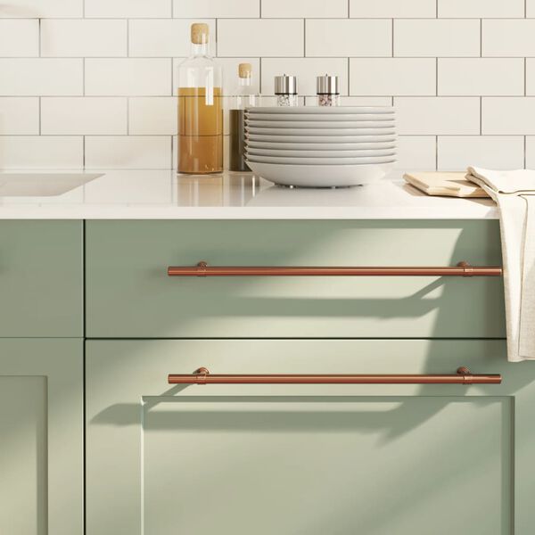 vidaXL Ročaji za omarico 5 kosov bron 320 mm nerjaveče jeklo