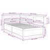 vidaXL Knjižna postelja brez leži&scaron;ča bela 90x200 cm trdna borovina