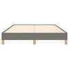 vidaXL Posteljni okvir brez vzmetnice temno siv 160x200 cm blago