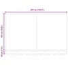 vidaXL Okvir tende Rjava 350 x 200 cm Poliester s PU premazom