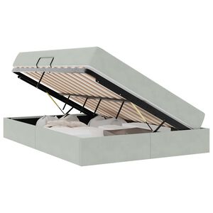 vidaXL Postelja z dodatnim prostorom za shranjevanje in vzmetnico