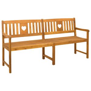 vidaXL Zunanja klop Naravna 180 x 55,5 x 90 cm Masiven les akacije