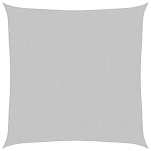 vidaXL Senčno jadro svetlo sivo 2x2 m 100 % poliester oxford
