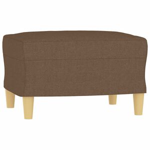 vidaXL Stolček za noge rjav 60x50x41 cm blago