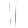 vidaXL Opore za vrtne rastline s 4 obroči 5 kosov zelene 90 cm jeklo