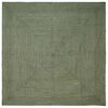 vidaXL Preproge za povr&scaron;ine Kvadrat Olivno zelena 200 x 200 cm Juta