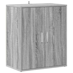 vidaXL Omarica za čevlje siva sonoma 60x35x70 cm konstruiran les