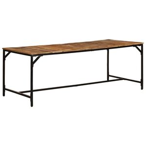 vidaXL Jedilna miza 200x100x75 cm Masivni les Grobo mango