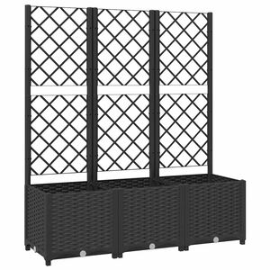 vidaXL Vrt Črna 120 x 40 x 136 cm