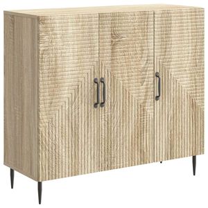 vidaXL Strani &scaron;al Sonoma hrast 89 x 34,5 x 80 cm Inženirski les