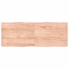 vidaXL Mizna plo&scaron;ča sv. rjava 160x60x(2-4)cm obdelana trdna hrastovina