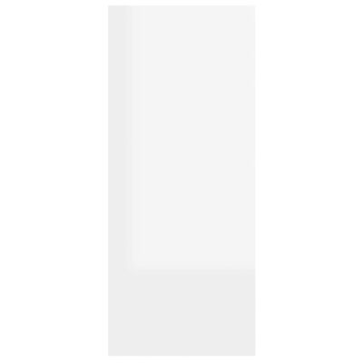 vidaXL Knjižna omara/pregrada visok sijaj bela 60x30x72 cm